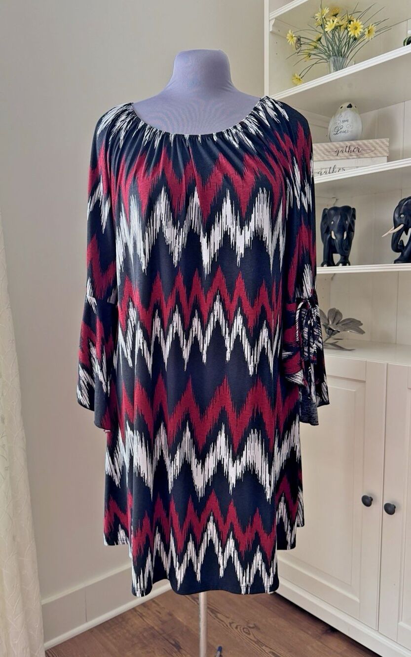 2B Together Dress 3X Garnet Black White Chevron USC Gamecocks Carolina
